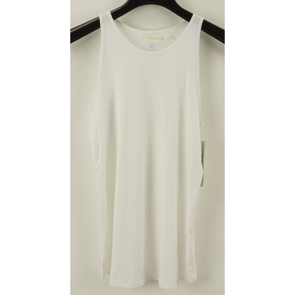 New Zella Strength Racerback Tank Top Women's XXS 2XS White Jersey Athletic